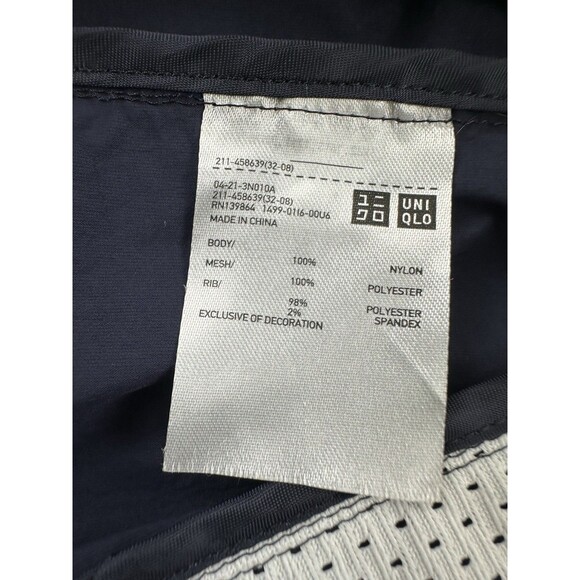 JW Anderson X UNIQLO Ribbed Casual Jacket Navy Blue Lightweight Nylon Womens 12 - Picture 9 of 12